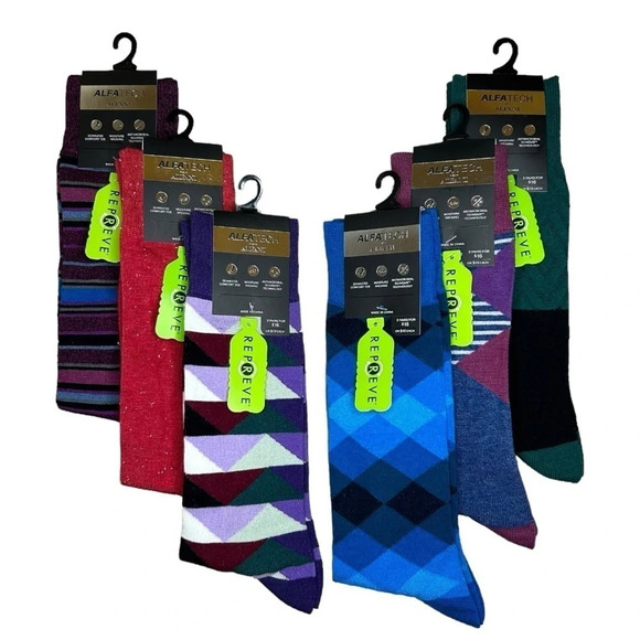 Alfani 6 Pair Bundle of Men’s Alfatech Socks - Picture 1 of 16